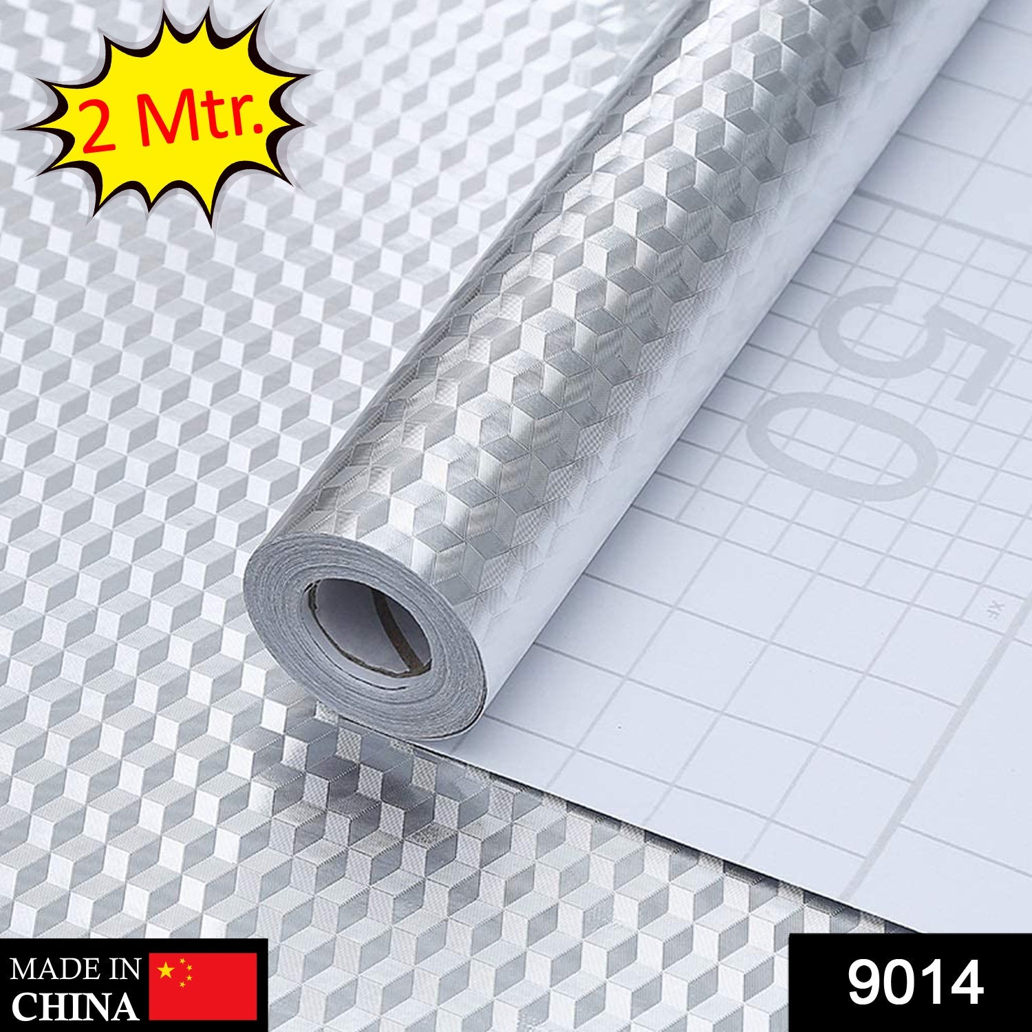 9014 2 Meter Aluminium Foil Sticker used in all kitchen purposes to prevent oily and greasy stains of food while cooking. 9014 2 Meter Aluminium Foil Sticker used in all kitchen purposes to prevent oily and greasy stains of food while cooking.